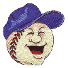 BASEBALL WITH SMILING FACE
