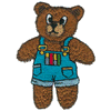 TEDDY BEAR IN OVERALLS