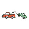 TOW TRUCK TOWING CAR