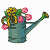 FLORAL WATERING CAN