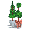 TOPIARY AND POTTED TREE