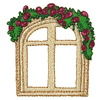 FLORAL ARCHED WINDOW