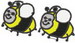 Bumble Bees Pair
