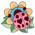 Hearts & Flowers Ladybug