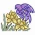 Purple Martin & Daffodils