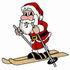 Santa on Skis