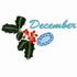 December - Holly & Aquamarine