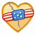 Bandaged American Heart