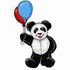 Panda with Balloons