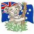 Koala & Flag