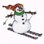 SNOWMAN SKIING