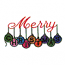 MERRY CHRISTMAS ORNAMENTS