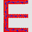 BLUE W/WHT WREATH (E)