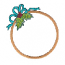 HOOP WITH HOLLY LEAVES ON IT