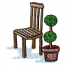 GARDEN CHAIR AND TOPIARY