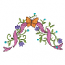 RIBBON, BUTTERFLY, FLORAL EMBLEM