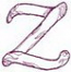 Handstitch Letter Z