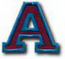 "A" Small Athletic Letter