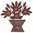 POT WITH FLOWERS