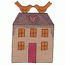 DOLL HOUSE WITH TWO BIRDS ON TOP