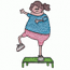 WOMAN WORKING OUT